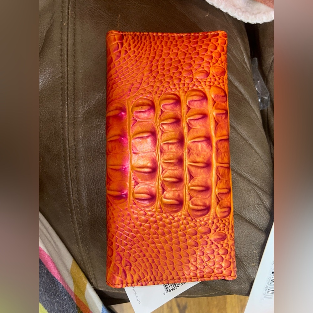 Brahmin Orange Embossed Satchel Set - Picture 7 of 7